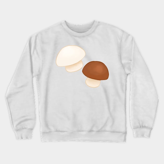 Champignon & Cremini Mushrooms Crewneck Sweatshirt by Snoozy